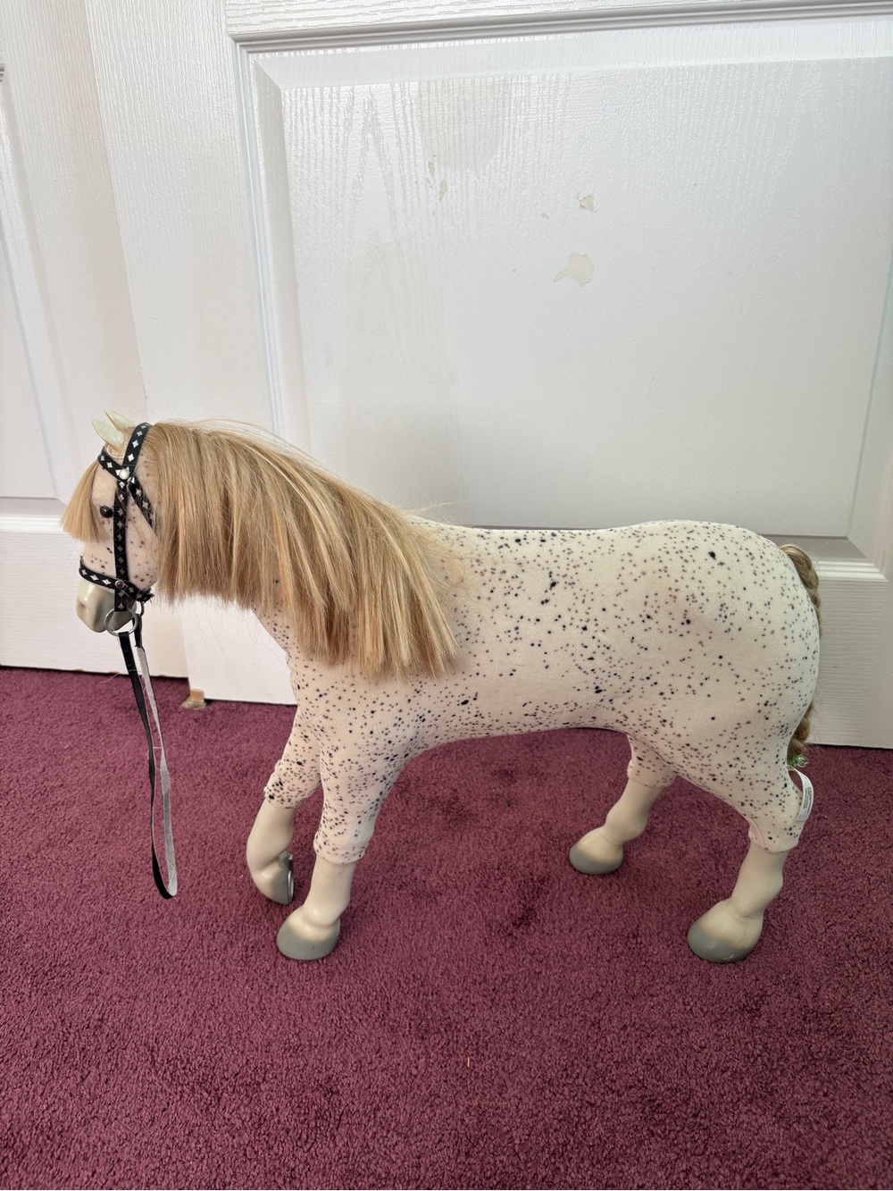 American Girl Doll Saige’s Speckled Horse Picasso
